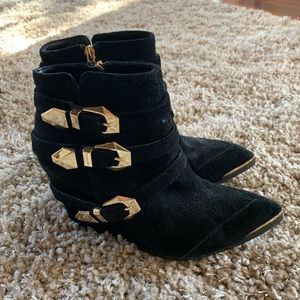 Vince Camuto black ankle boots